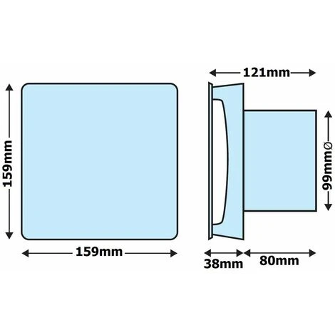 Manrose Extractor Fan Bathroom Toilet Silent Timer Humidistat 100mm CSF100H 2 Manrose Extractor Fan Bathroom Toilet Silent Timer Humidistat 100mm CSF100H - Image 2