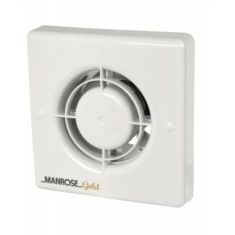Manrose 12W Gold Axial Bathroom Extractor Fan With Timer 1 Manrose 12W Gold Axial Bathroom Extractor Fan With Timer