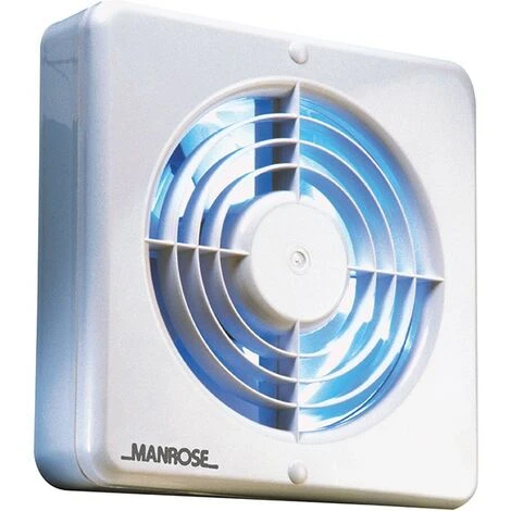 Manrose 150mm (6) Axial Extractor Fan With Timer & Pullcord 1 Manrose 150mm (6) Axial Extractor Fan With Timer & Pullcord