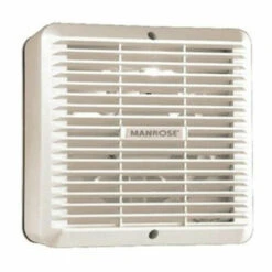 Manrose 150mm Commercial Grey Automatic Window Fan W/ Internal Thermo-activated Shutters