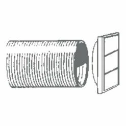 Manrose 150mm/6 Wall Vent Kit For XF150A Fans - 1291