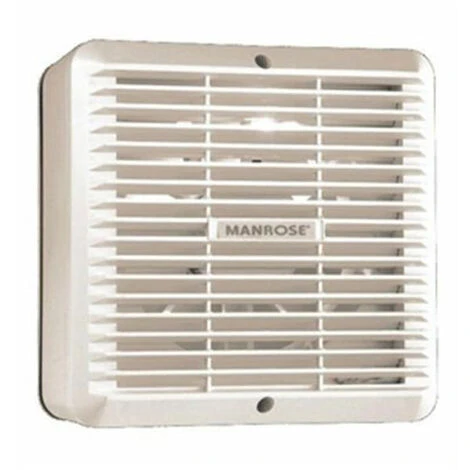 Manrose 230mm Commercial Grey Automatic Window Fan W/ Internal Thermo-activated Shutters 1 Manrose 230mm Commercial Grey Automatic Window Fan W/ Internal Thermo-activated Shutters