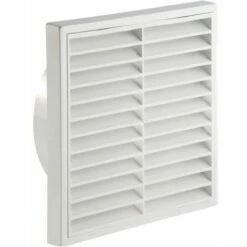 MANROSE 150mm 6 Fixed Louvre Grille - White