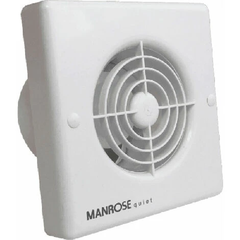 Manrose 4.8W Quiet Axial Bathroom Extractor Fan With Timer 1 Manrose 4.8W Quiet Axial Bathroom Extractor Fan With Timer