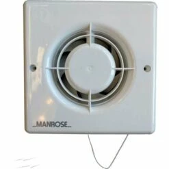 Manrose 100mm Axial Extractor Fan With Pullcord Switch