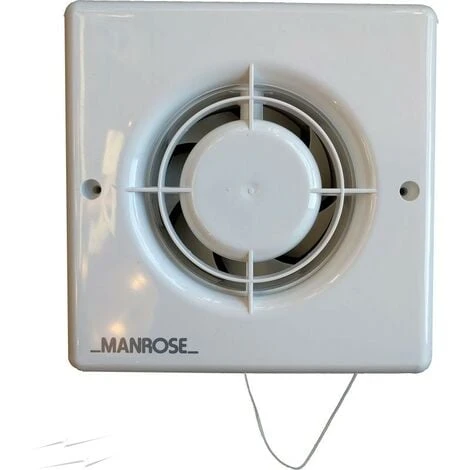 Manrose 100mm Axial Extractor Fan With Pullcord Switch 1 Manrose 100mm Axial Extractor Fan With Pullcord Switch