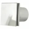 Manrose 100mm (4) Bathroom Extractror Fan With Humidity Fan & Aluminium Front Cover